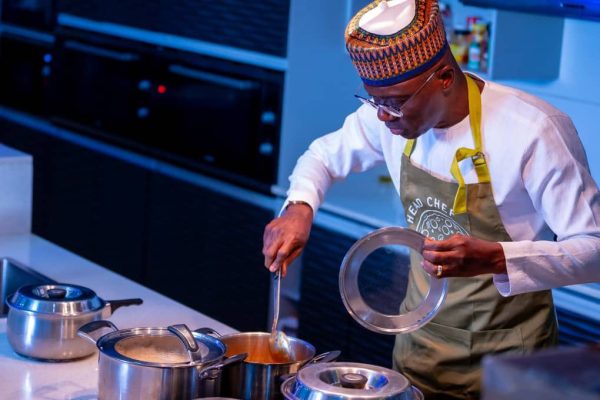 Sanwo-Olu channels his inner Hilda Baci on Father’s Day