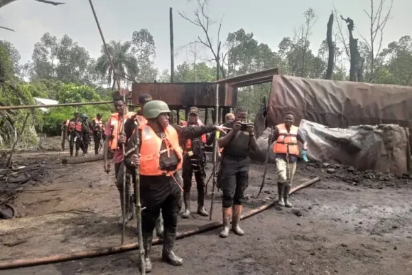 Navy uncovers illegal refinery in Rivers