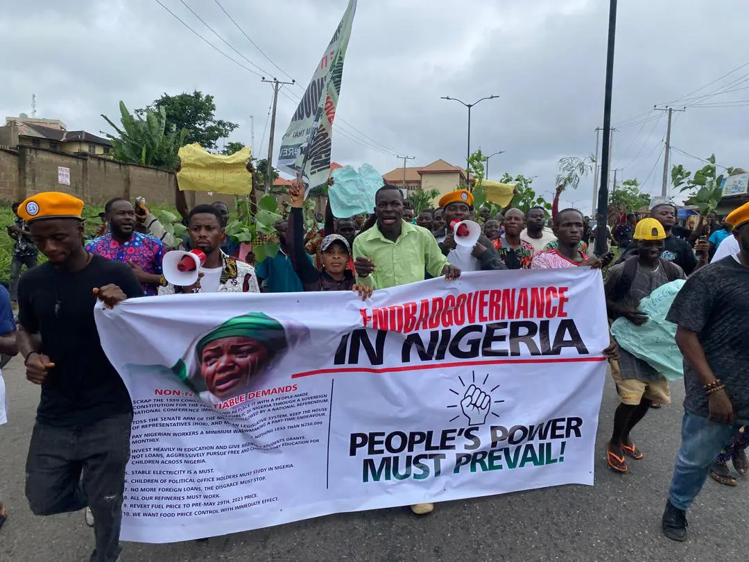 August 1 protests begin in Ibadan