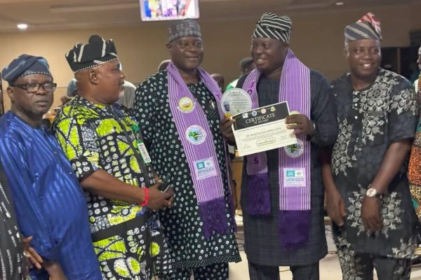 Mr. Latin receives the 2025 Léopold Sédar Senghor Award